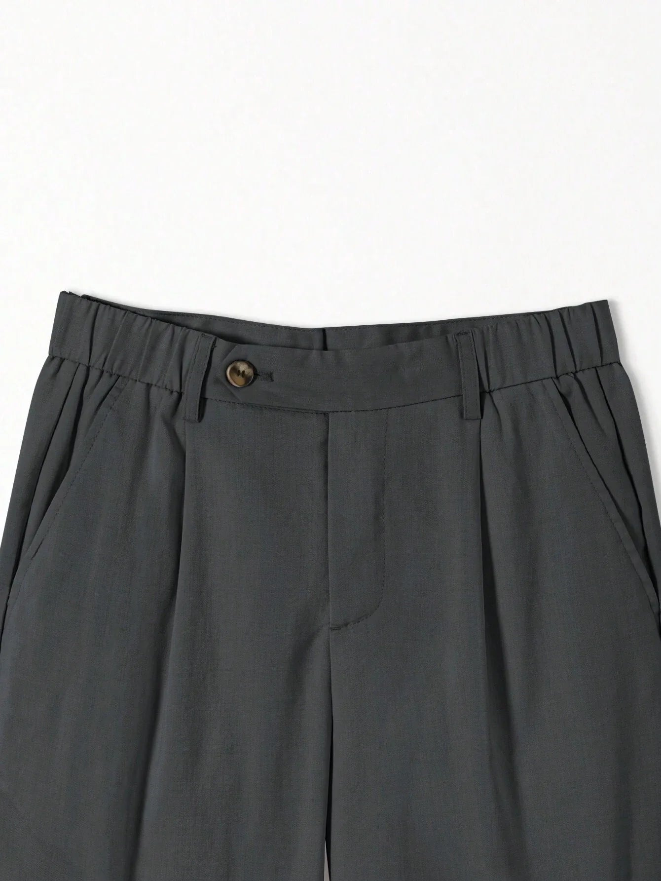 EleganceFit™ Casual Trousers Donkergrijs
