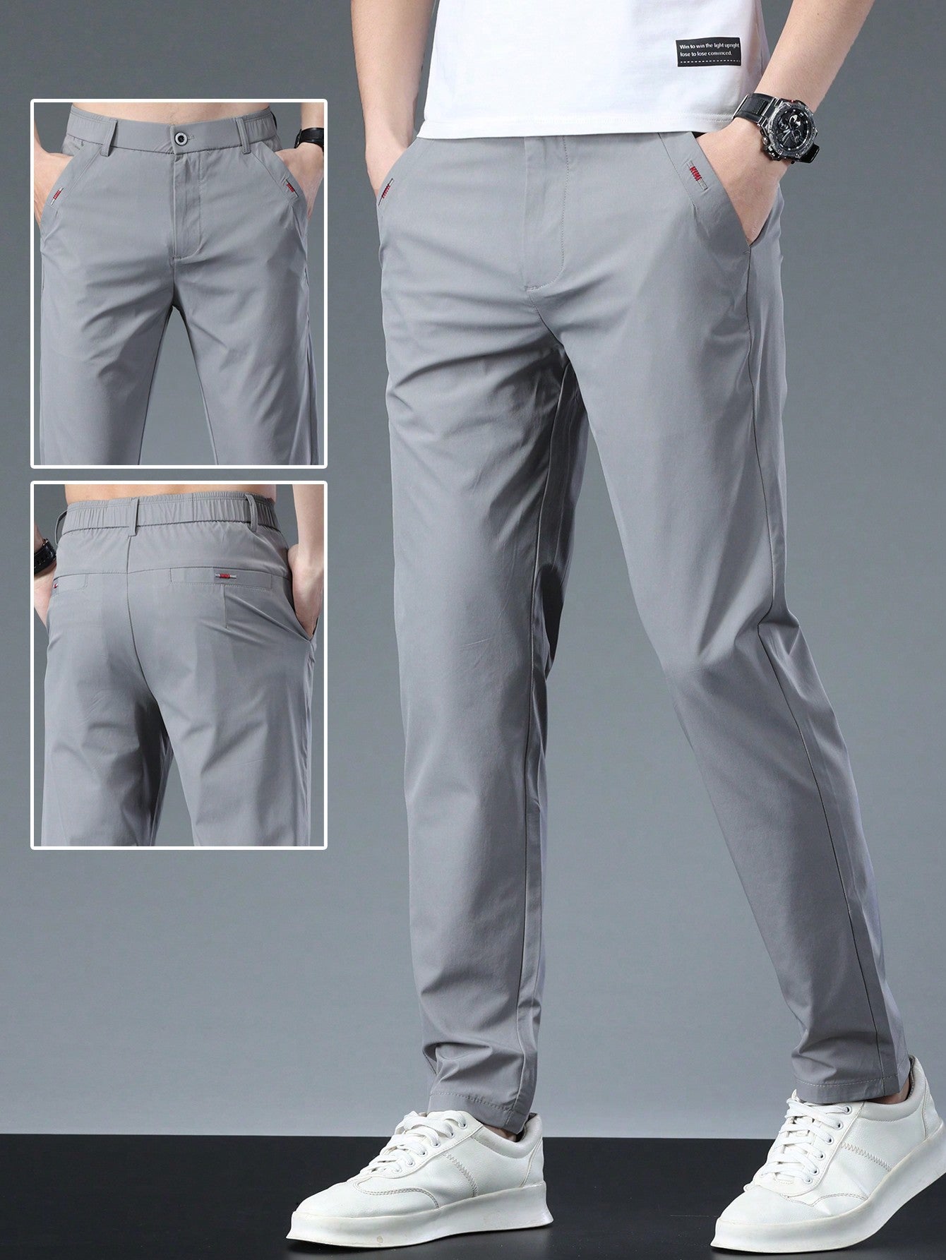 B-Taperedstretch Olijfgroen