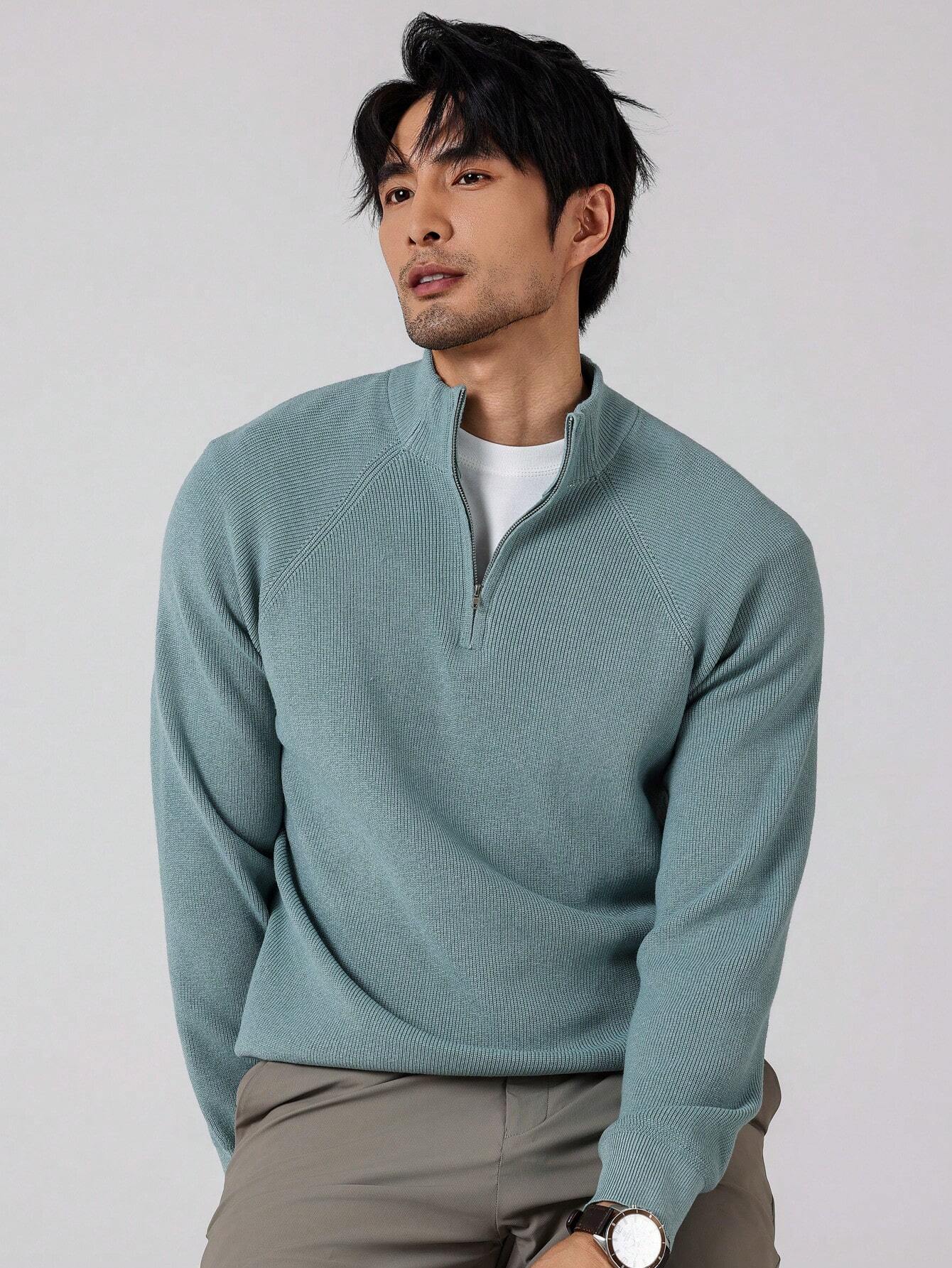 SwiftZip Men's Sweater Lichtblauw