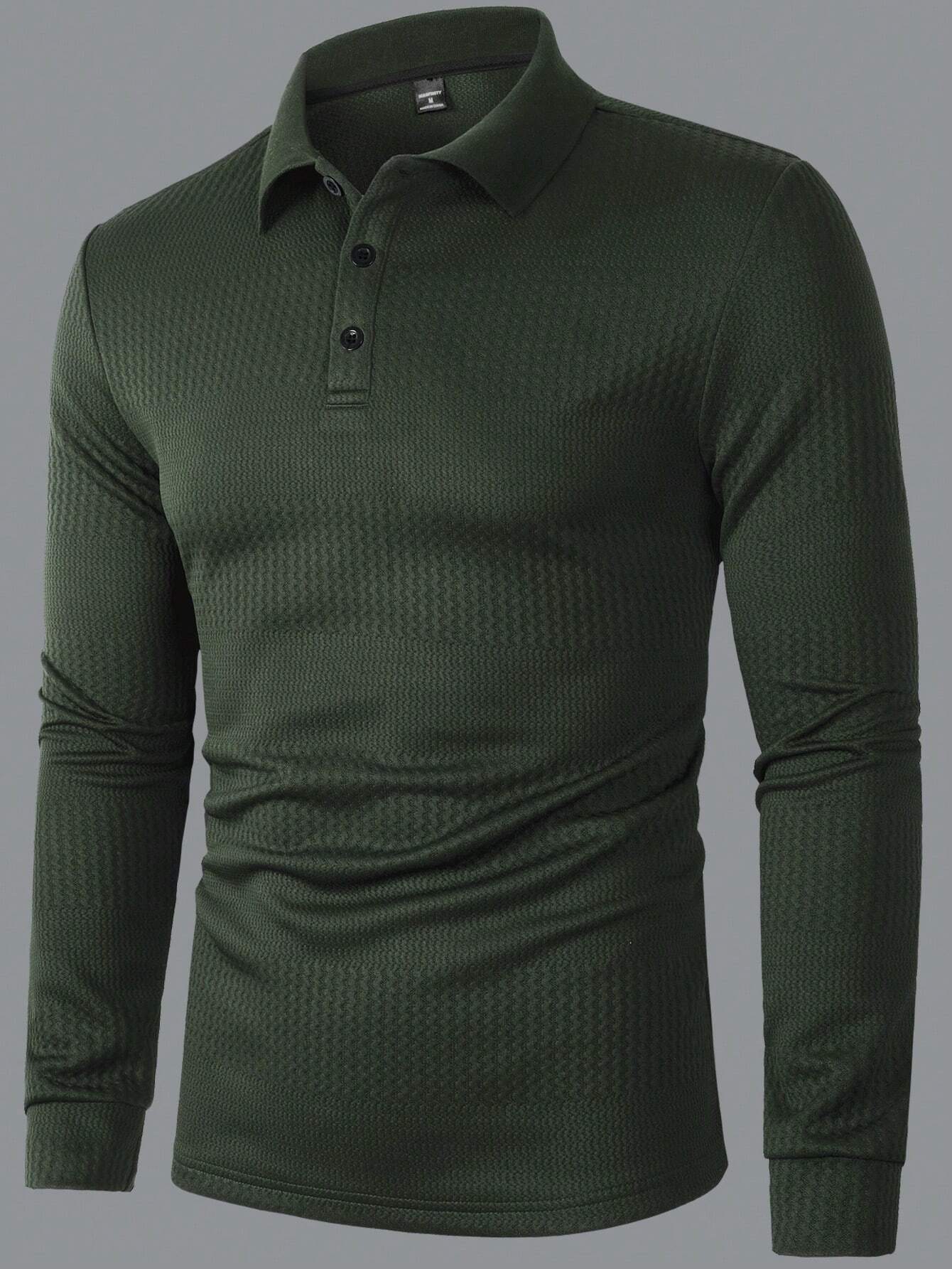 B-longsleeve TM Luxe Polo Donkergroen