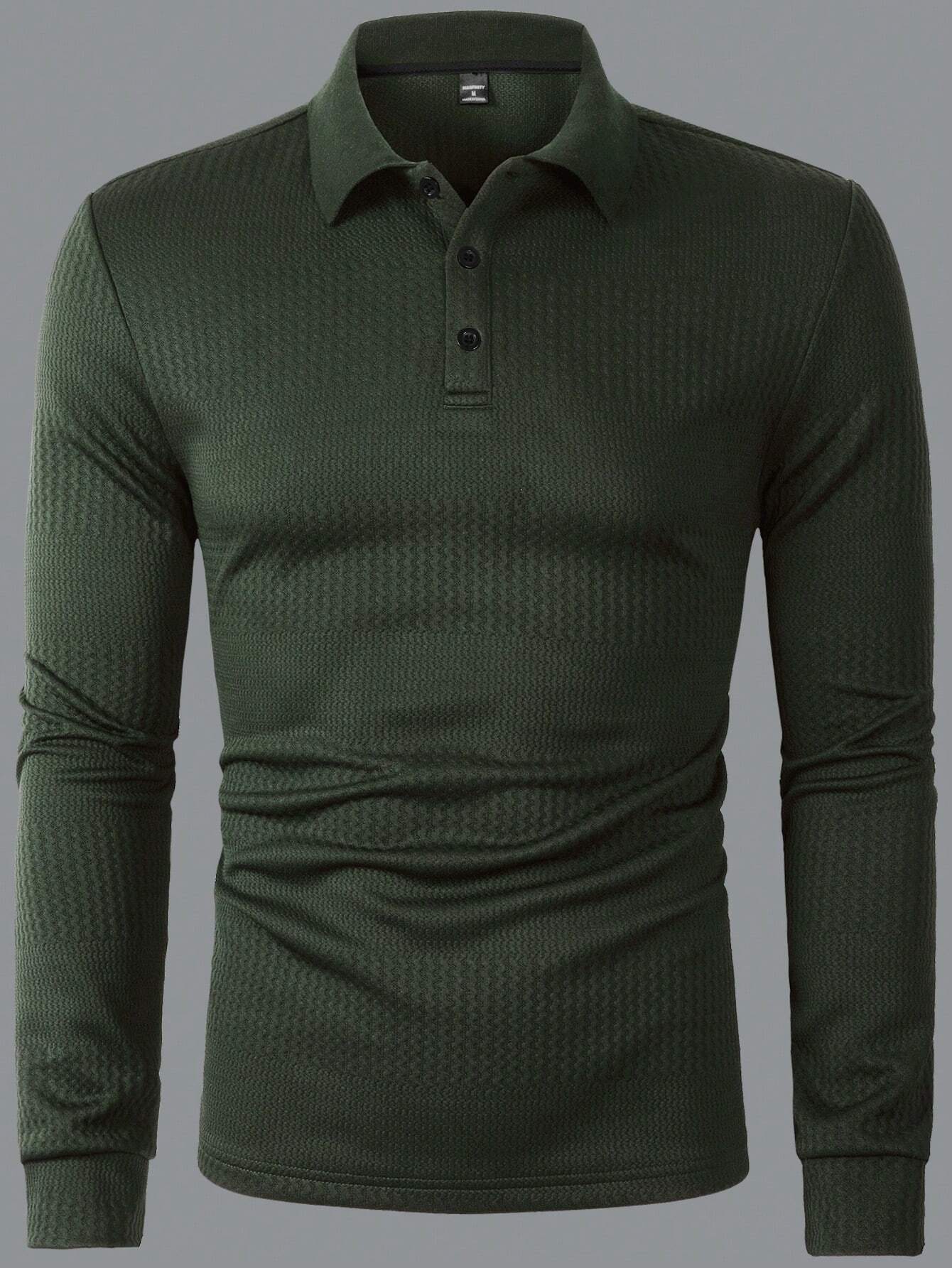 B-longsleeve TM Luxe Polo Donkergroen