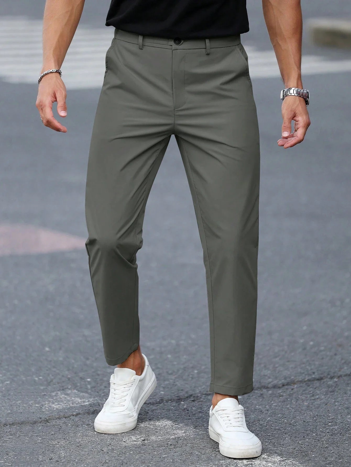 B-Casual Chino Grijs