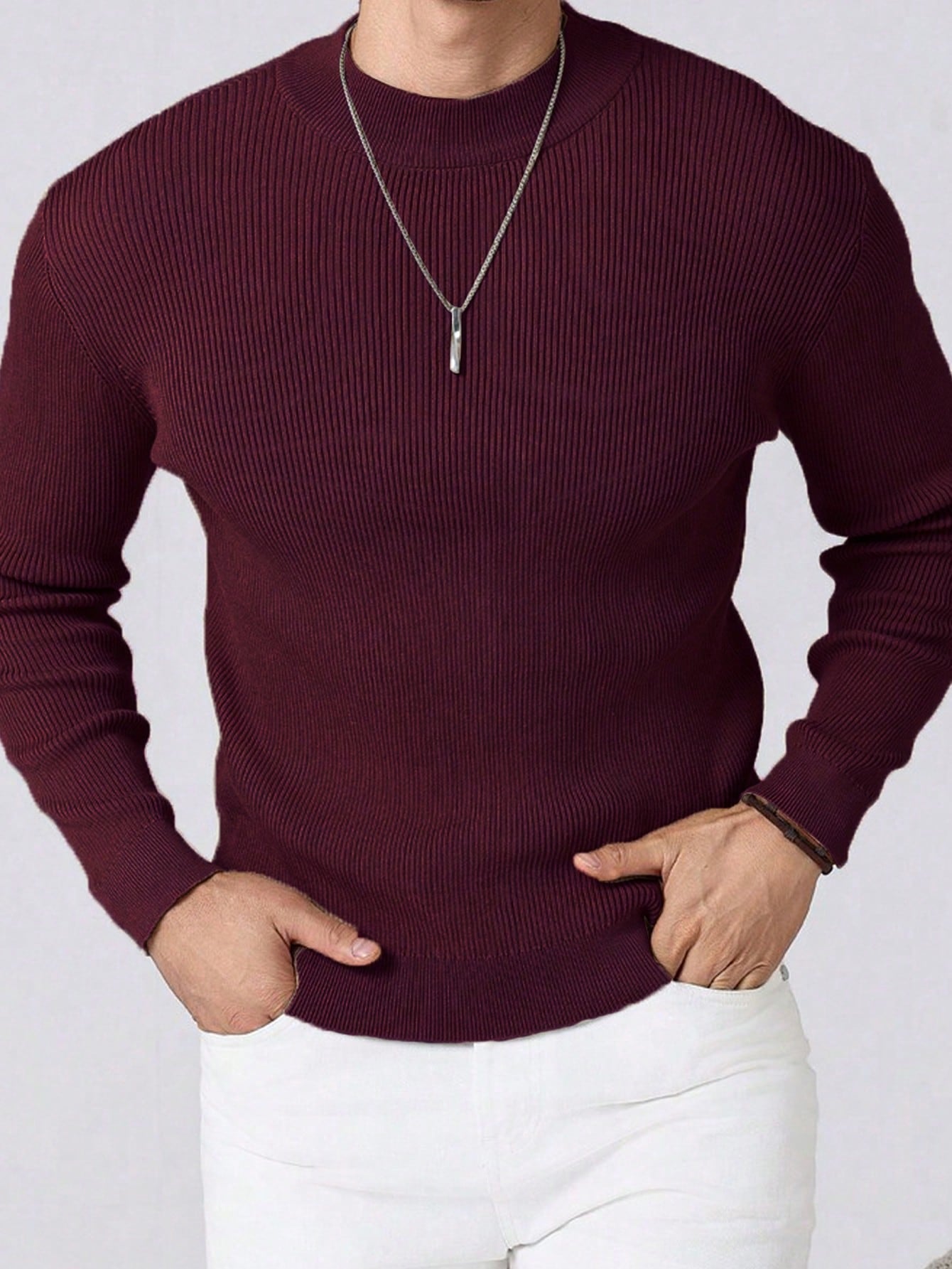 Prestige men Essential Sweater Donkergroen