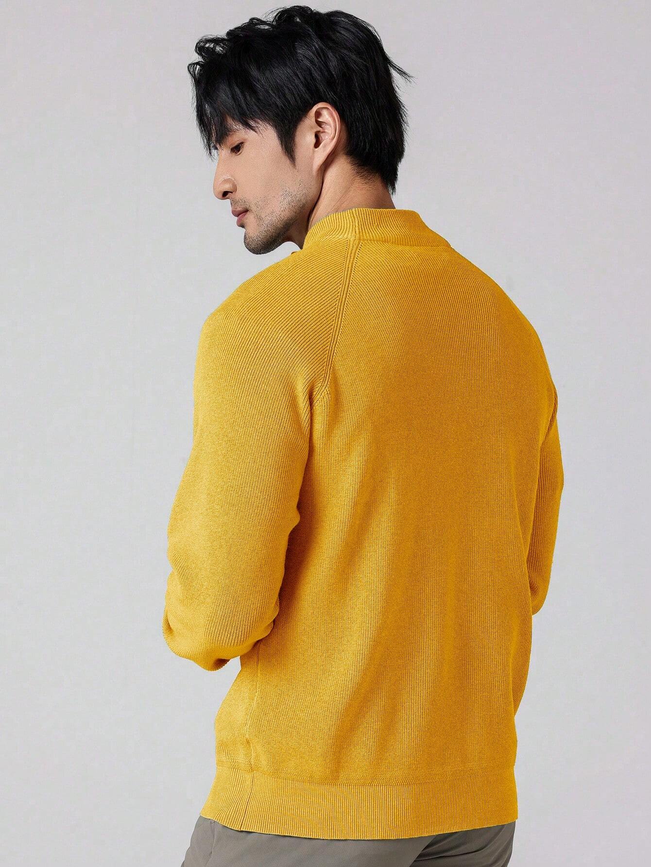 SwiftZip Men's Sweater Geel