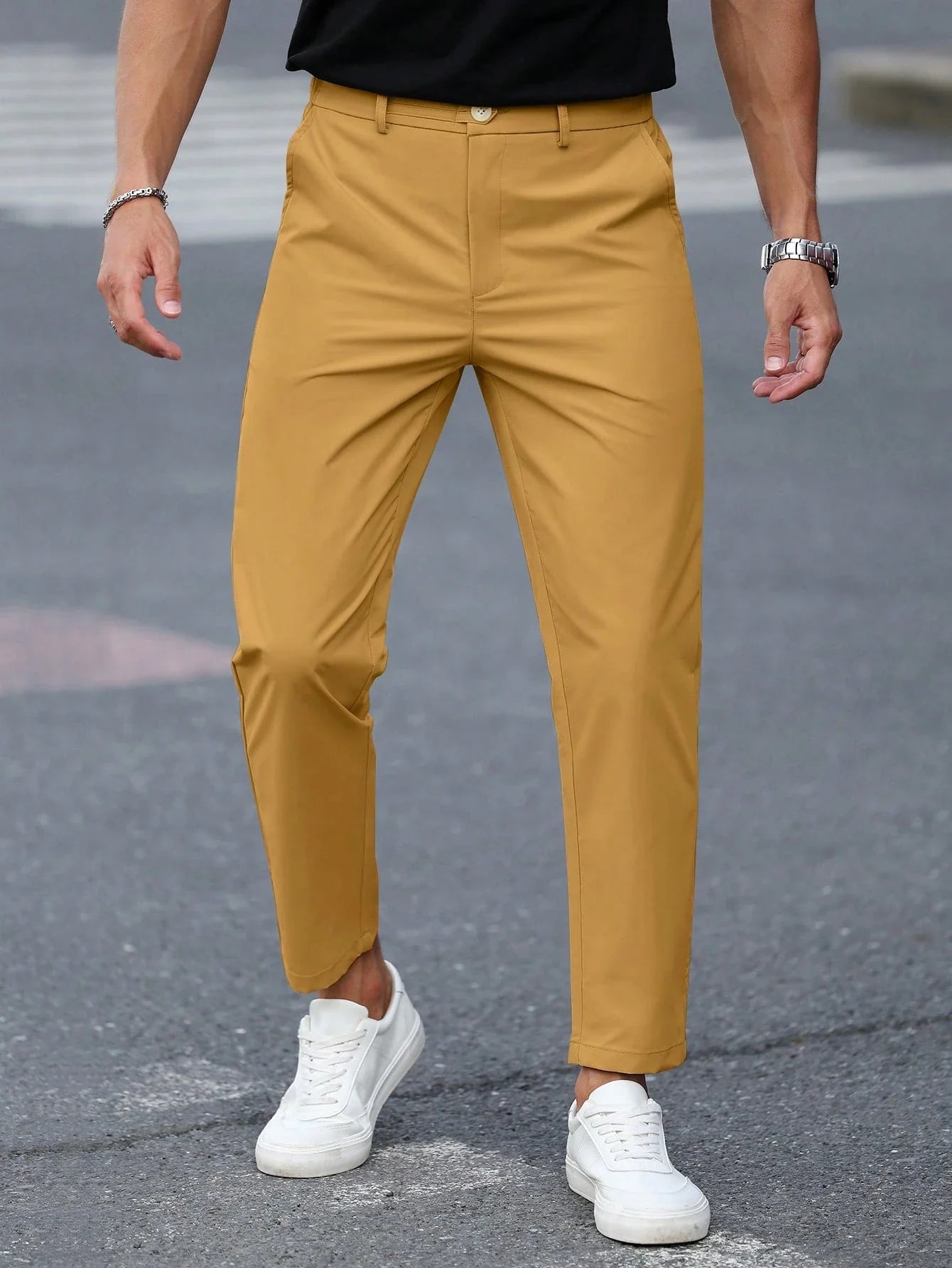 B-Casual Chino Dusk Oranje
