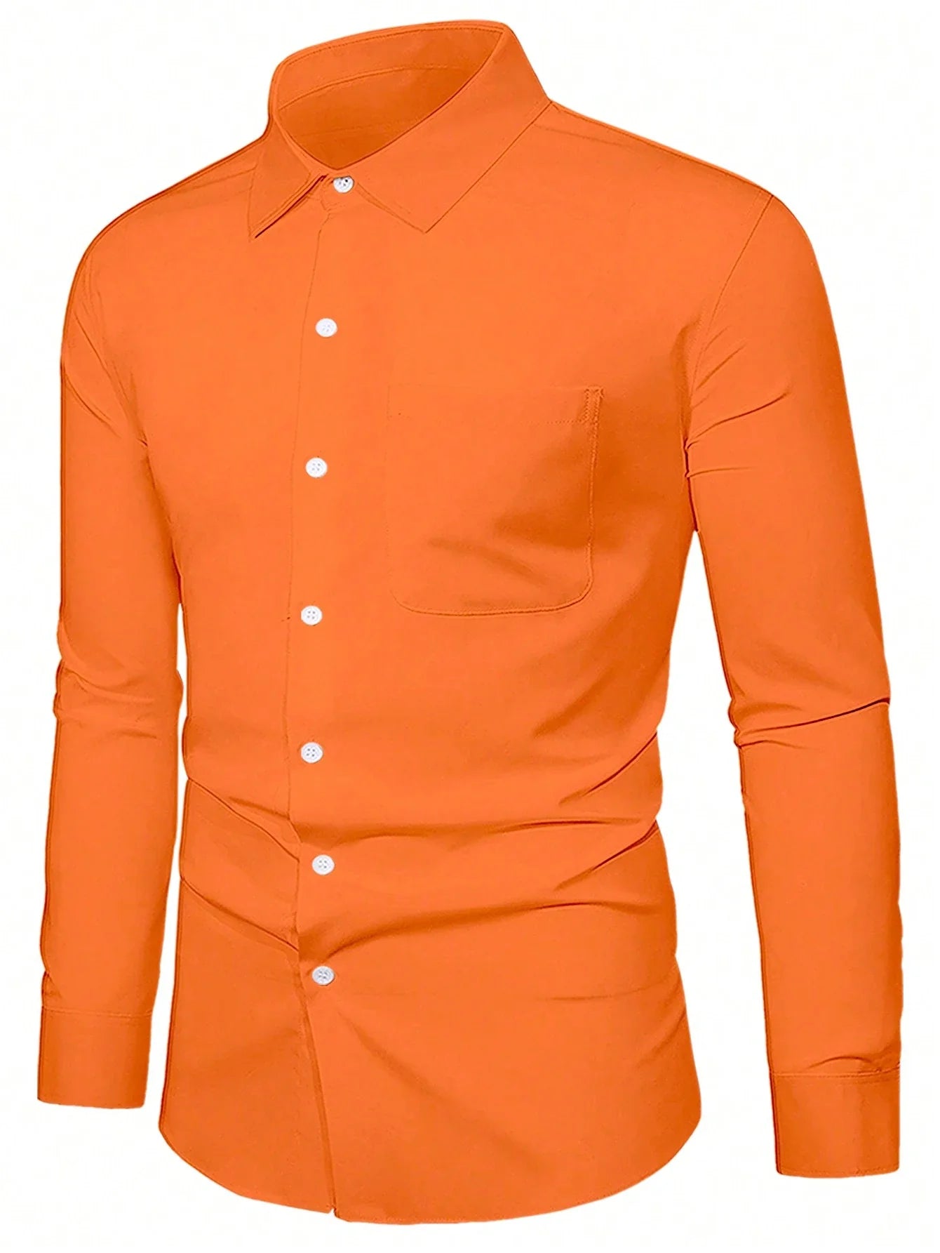 Man-f TM overhemd Oranje