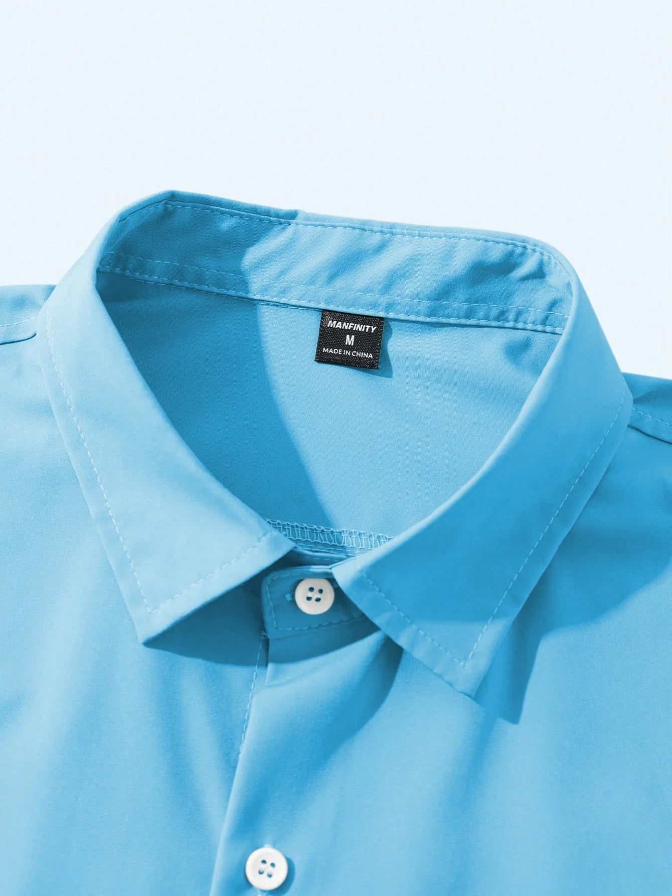Man-f TM overhemd Blauw