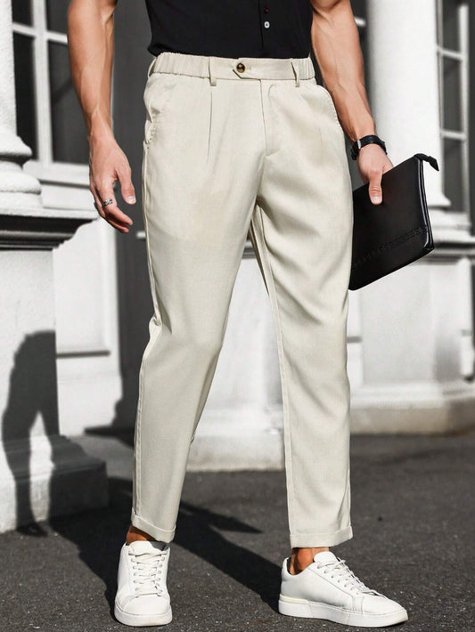 EleganceFit™ Casual Trousers Abrikoos