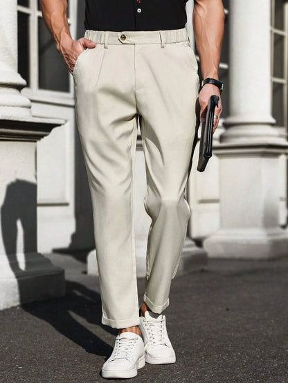 EleganceFit™ Casual Trousers Abrikoos