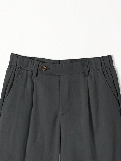 EleganceFit™ Casual Trousers Donkergrijs
