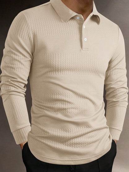 B-longsleeve TM Luxe Polo Bordeaux