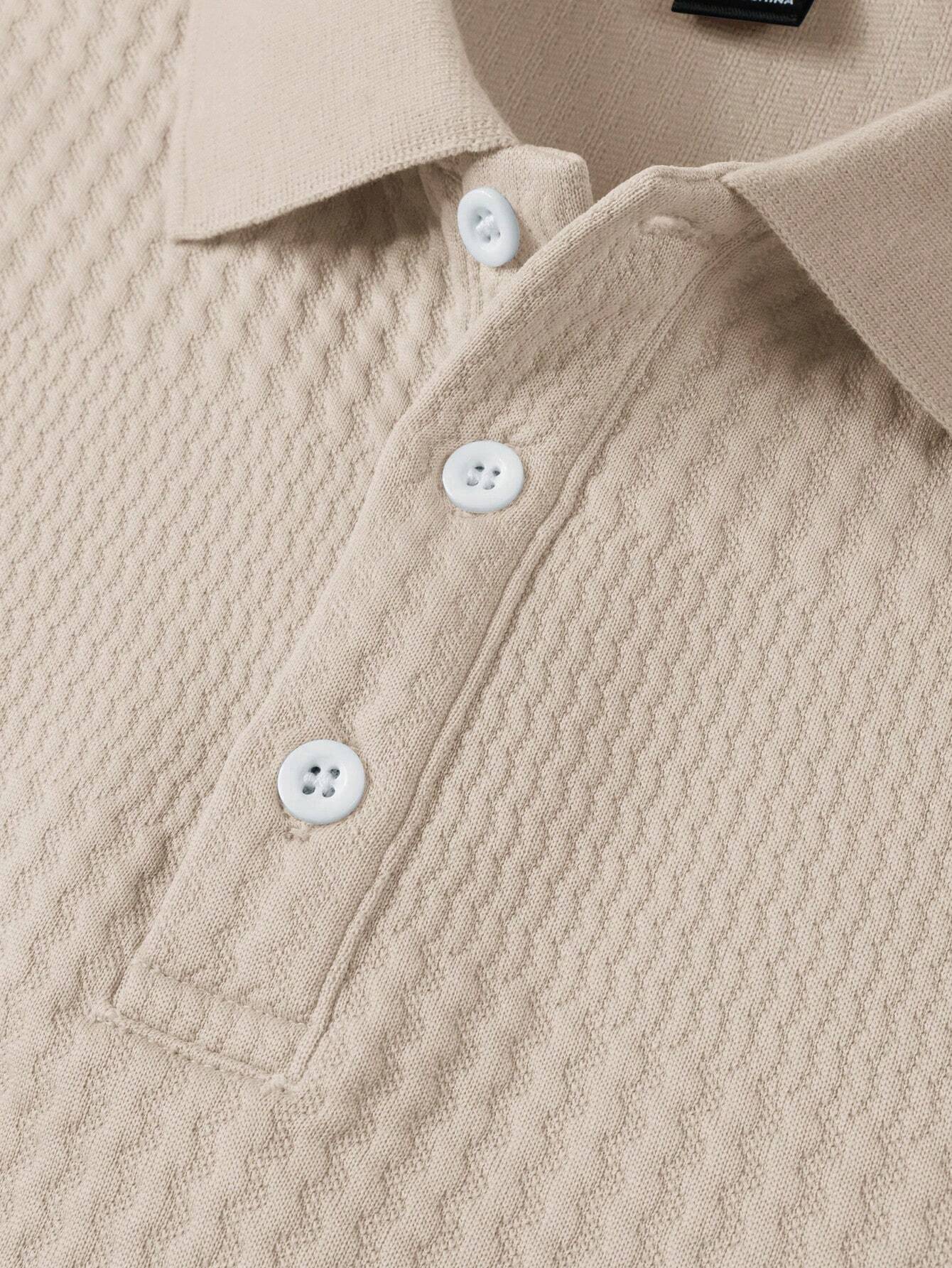 B-longsleeve TM Luxe Polo Abrikoos
