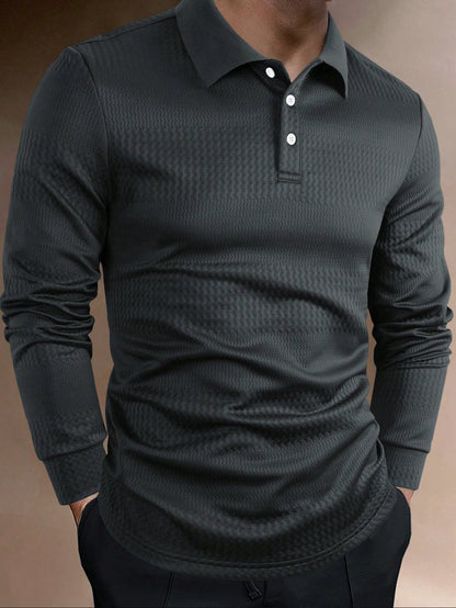 B-longsleeve TM Luxe Polo Abrikoos