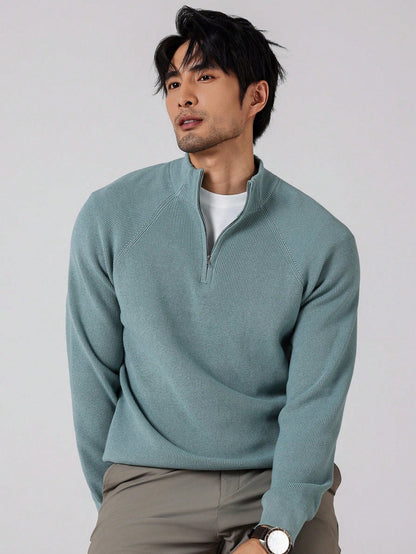 SwiftZip Men's Sweater Geel