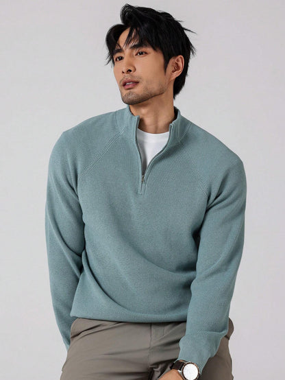 SwiftZip Men's Sweater Lichtblauw