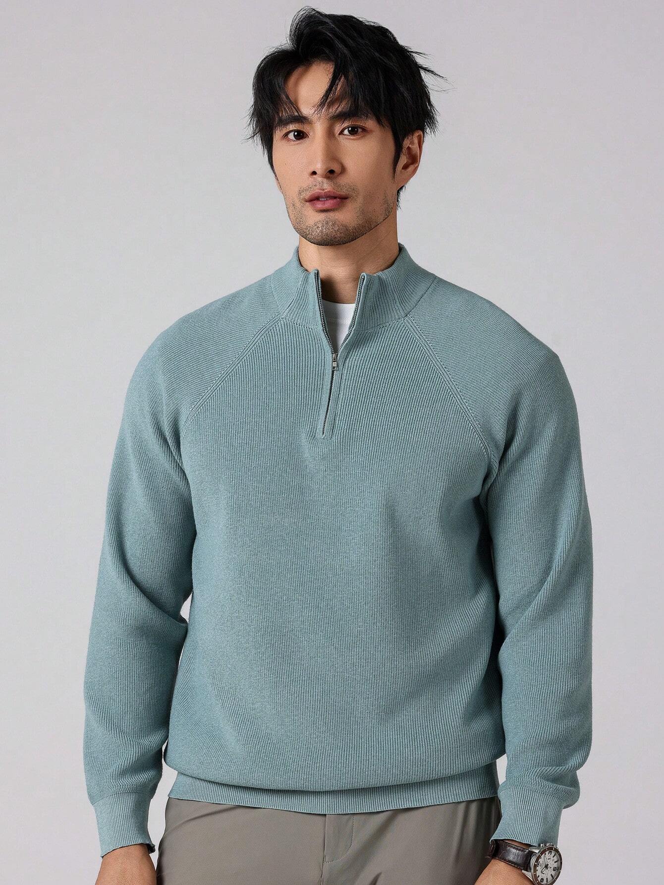 SwiftZip Men's Sweater Lichtblauw