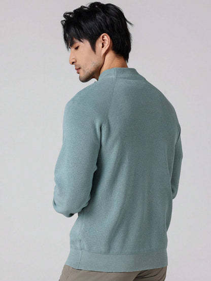 SwiftZip Men's Sweater Lichtblauw