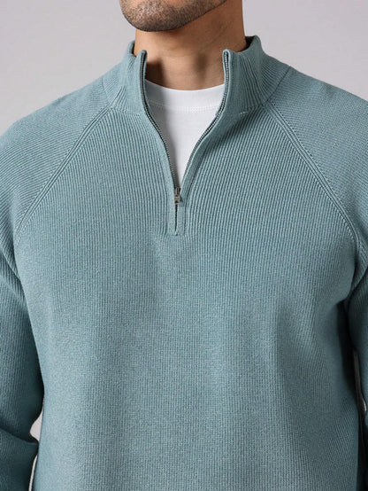 SwiftZip Men's Sweater Lichtblauw