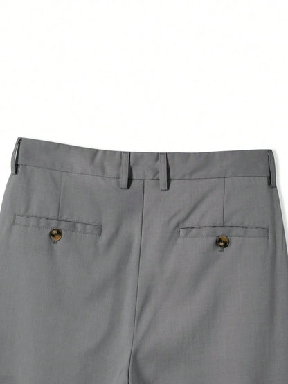 EleganceFit™ Casual Trousers Grijs