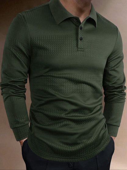 B-longsleeve TM Luxe Polo Abrikoos