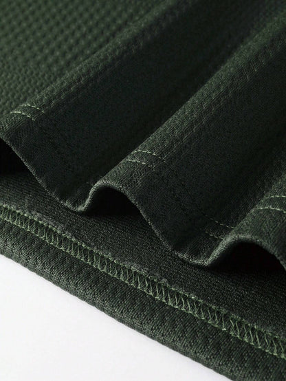 B-longsleeve TM Luxe Polo Donkergroen