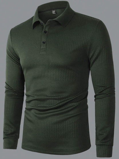 B-longsleeve TM Luxe Polo Donkergroen
