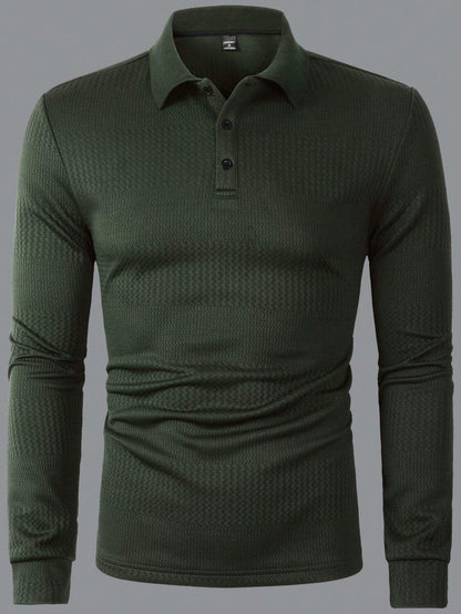 B-longsleeve TM Luxe Polo Donkergroen