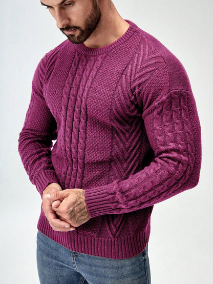 SavvyKnit Men's Sweater Munt groen