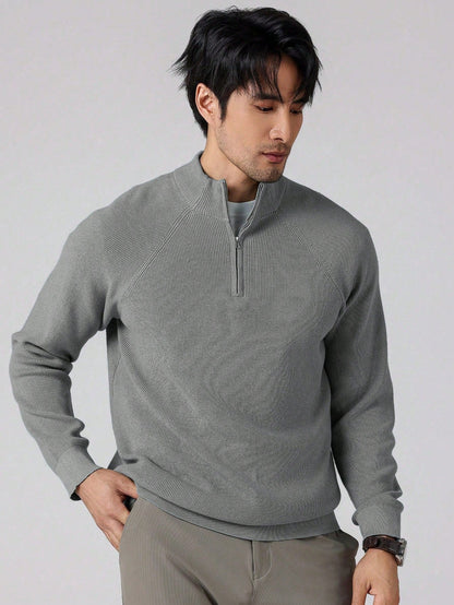 SwiftZip Men's Sweater Lichtblauw
