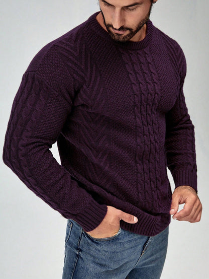 SavvyKnit Men's Sweater Munt groen