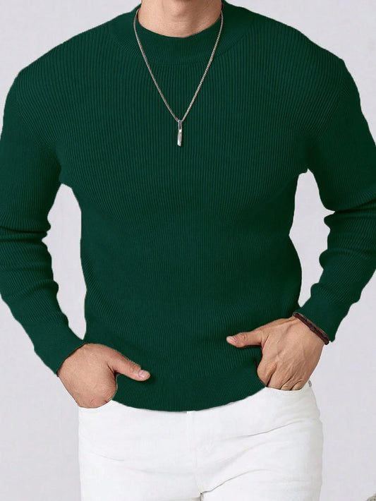 Prestige men Essential Sweater Donkergroen