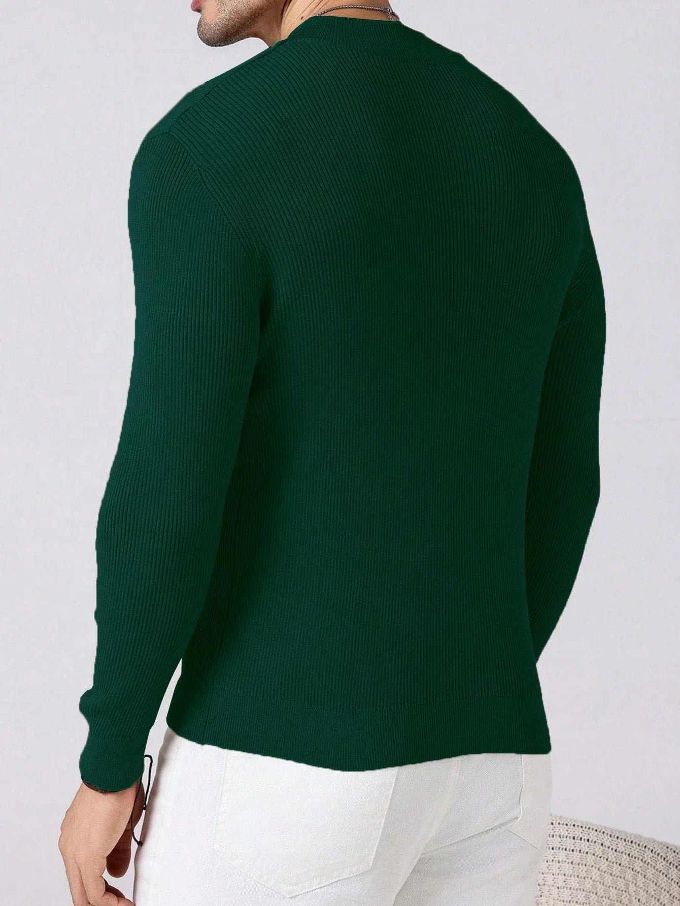 Prestige men Essential Sweater Donkergroen