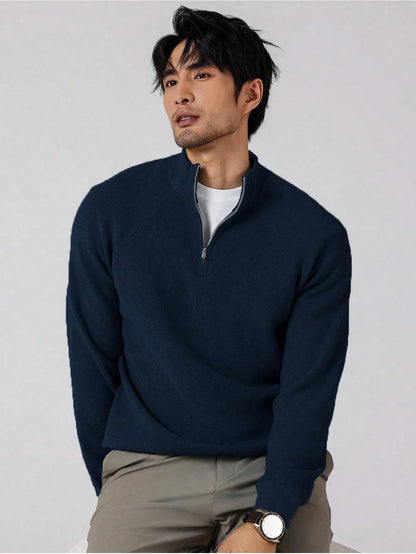 SwiftZip Men's Sweater Donkerblauw