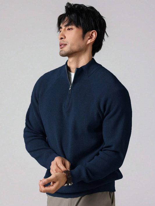 SwiftZip Men's Sweater Donkerblauw