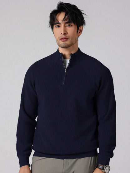 SwiftZip Men's Sweater Donkerblauw