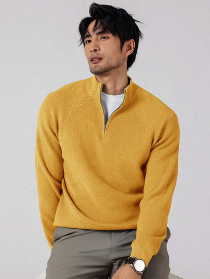 SwiftZip Men's Sweater Geel