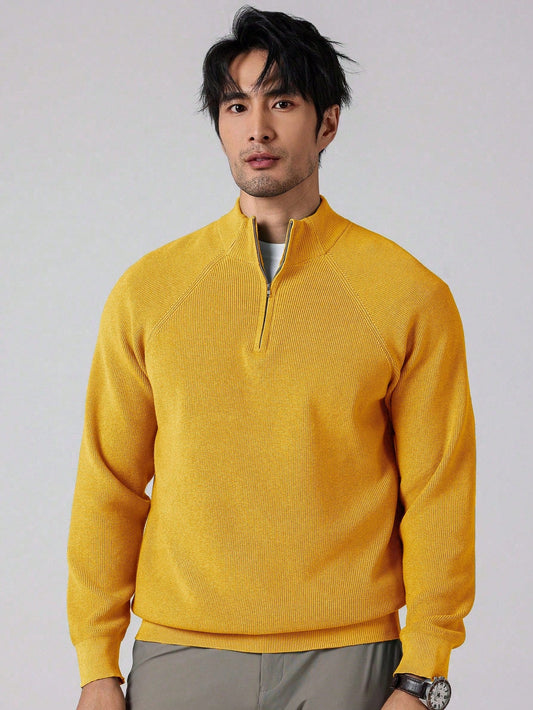 SwiftZip Men's Sweater Geel