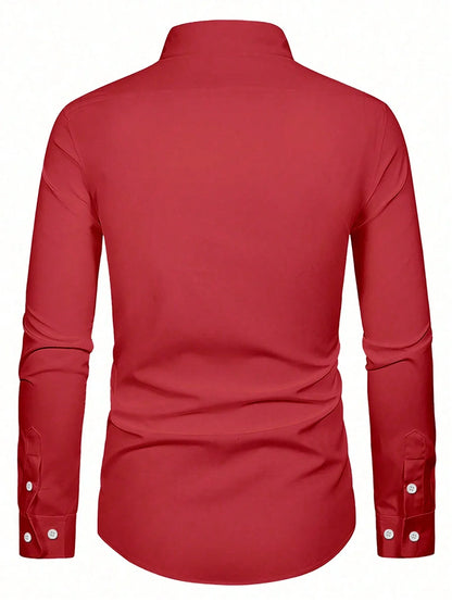 Man-f TM overhemd Rood