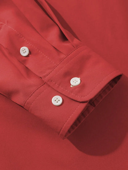 Man-f TM overhemd Rood