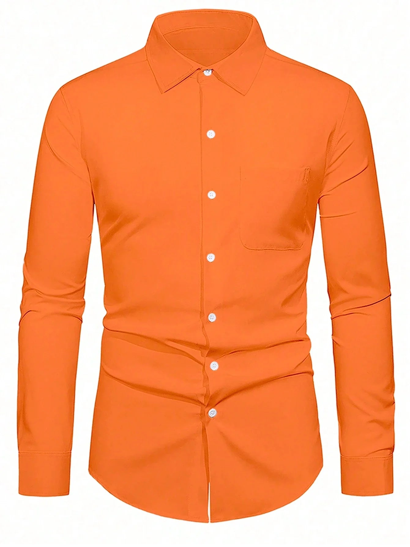 Man-f TM overhemd Oranje