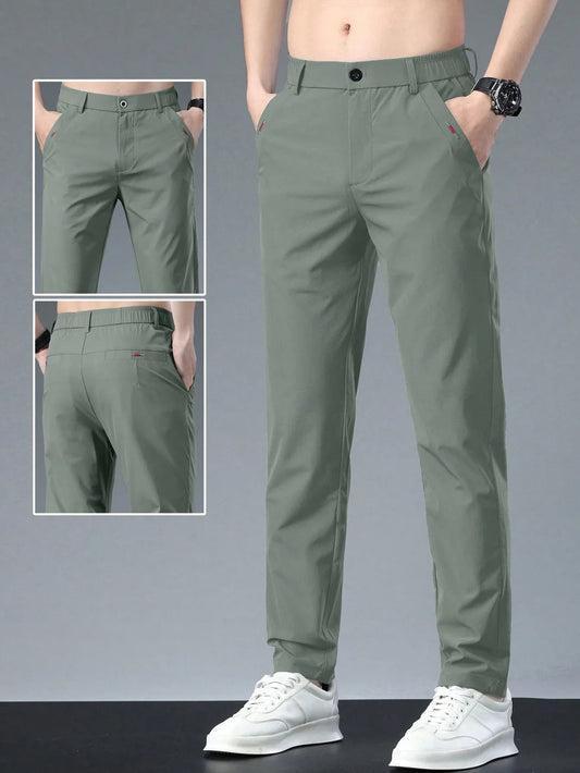 B-Taperedstretch Olijfgroen