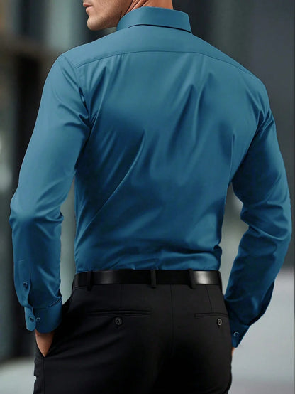 B-comfort overhemd Blauw