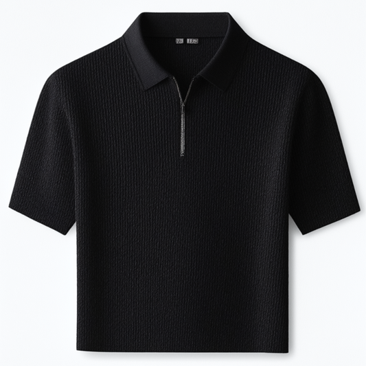 Brennello Knit Polo TM Zwart