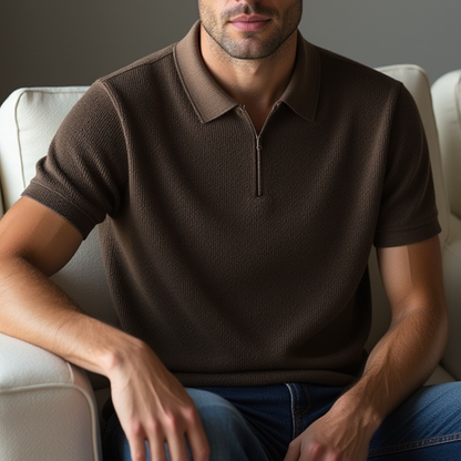 Brennello Knit Polo TM Bruin